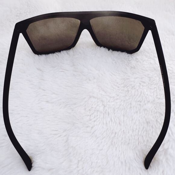 Kira Mirrored Matte Black Sunglasses - Picture 8 of 12
